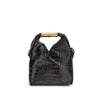 MM6 Black Calf Leather Bos Taurus Handbag