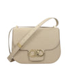 Salvatore Ferragamo Gray Leather Crossbody Bag
