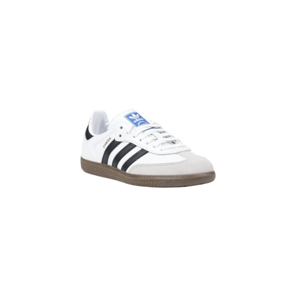 Adidas White Leather Athletic Sneakers