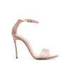 Casadei Beige Silk Stiletto Heel Sandals