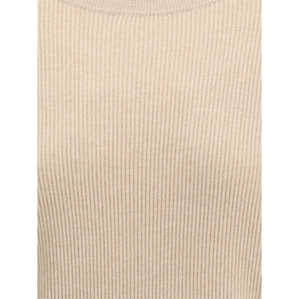 Brunello Cucinelli Beige Cashmere Cashmere Sweater