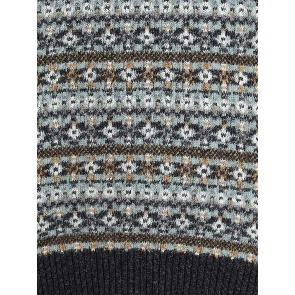 Brooksfield Flerfarvet Uld Sweatshirt