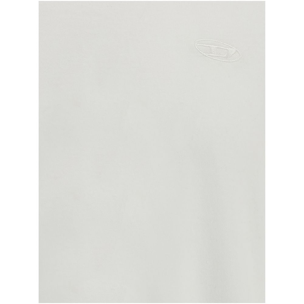 Diesel Hvid Bomulds T-shirt