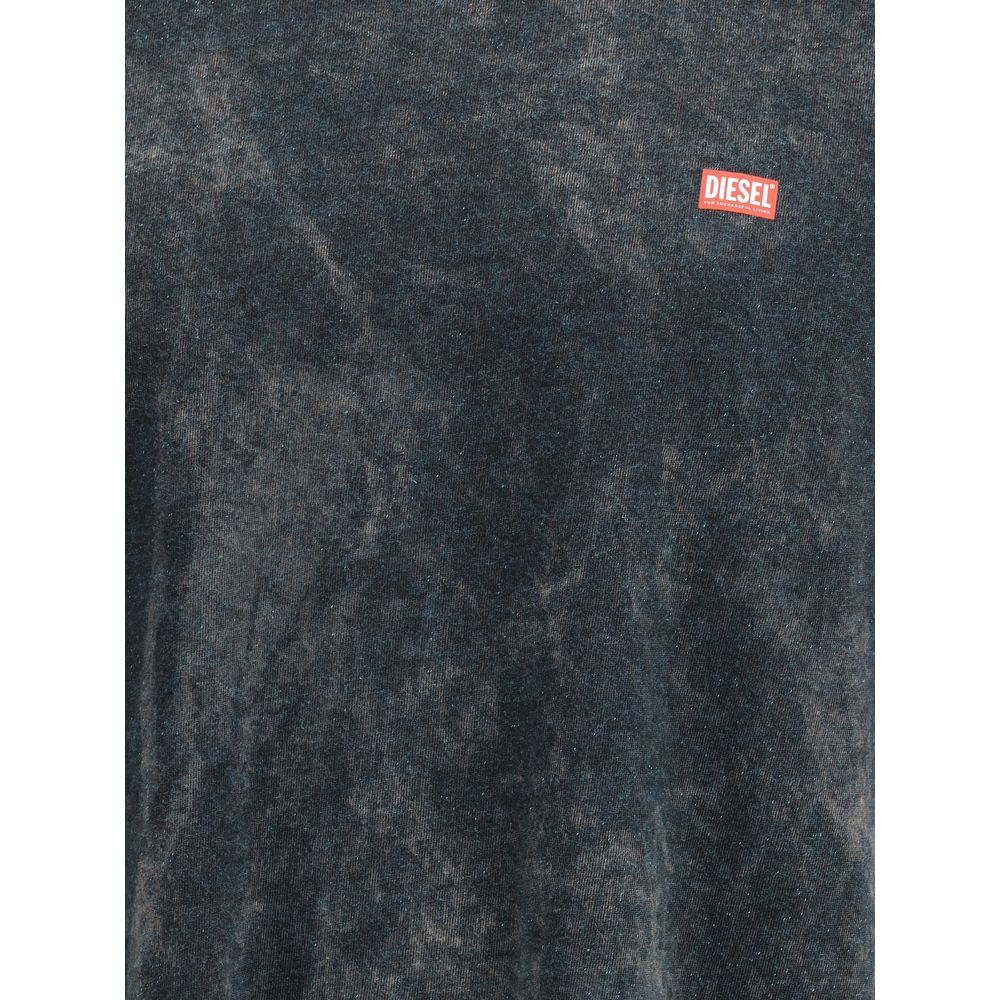Diesel Sort Bomulds T-shirt