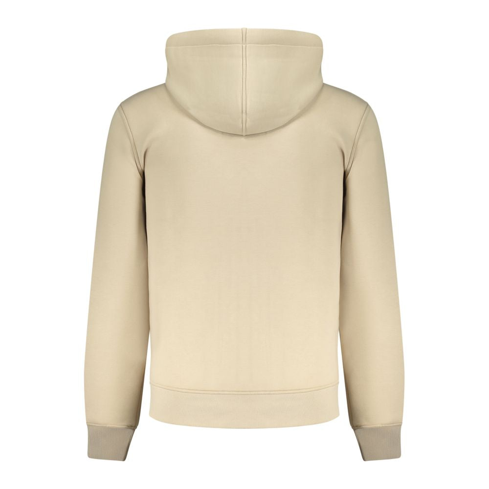 K-WAY Beige Polyester Men Sweater with Hood