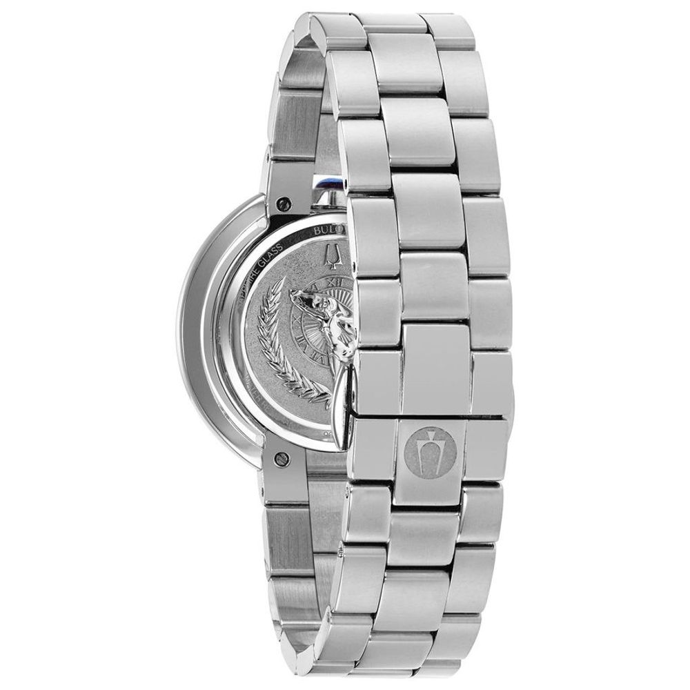 Bulova Gray Stainless Steel Dress Watch