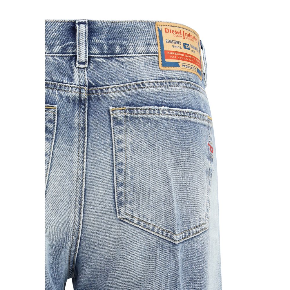Diesel Lyseblå Bomulds Bootcut Jeans