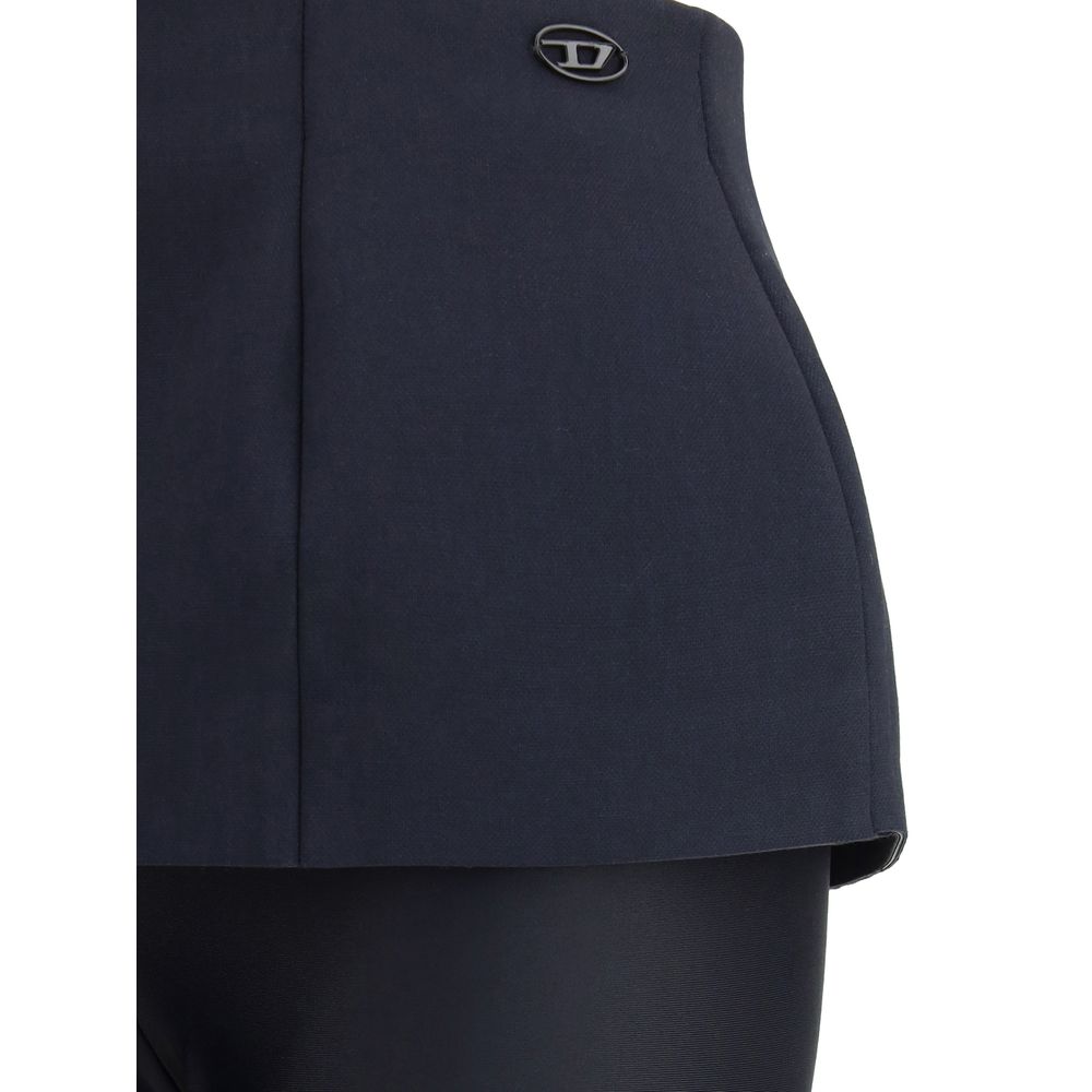 Diesel Sorte Polyester Casual Bukser