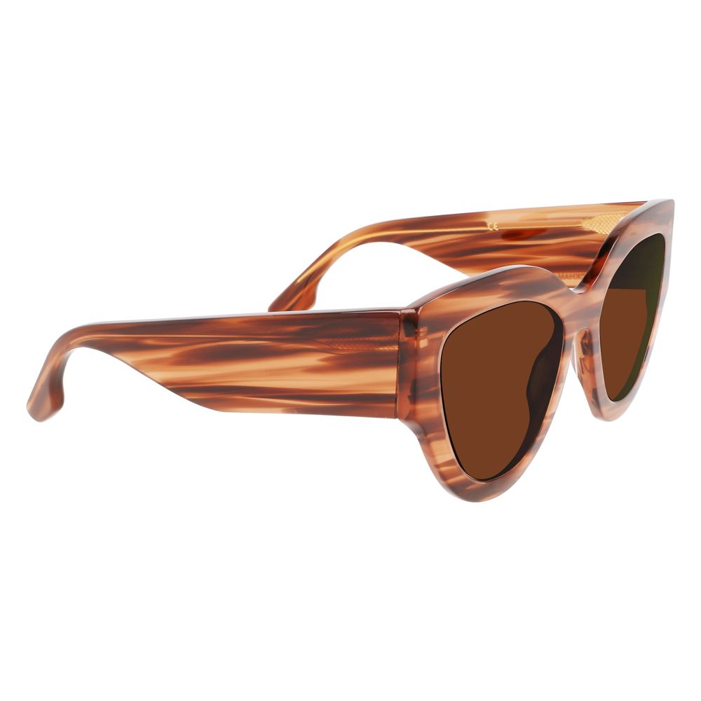 Victoria Beckham Brown Acetate Sunglasses