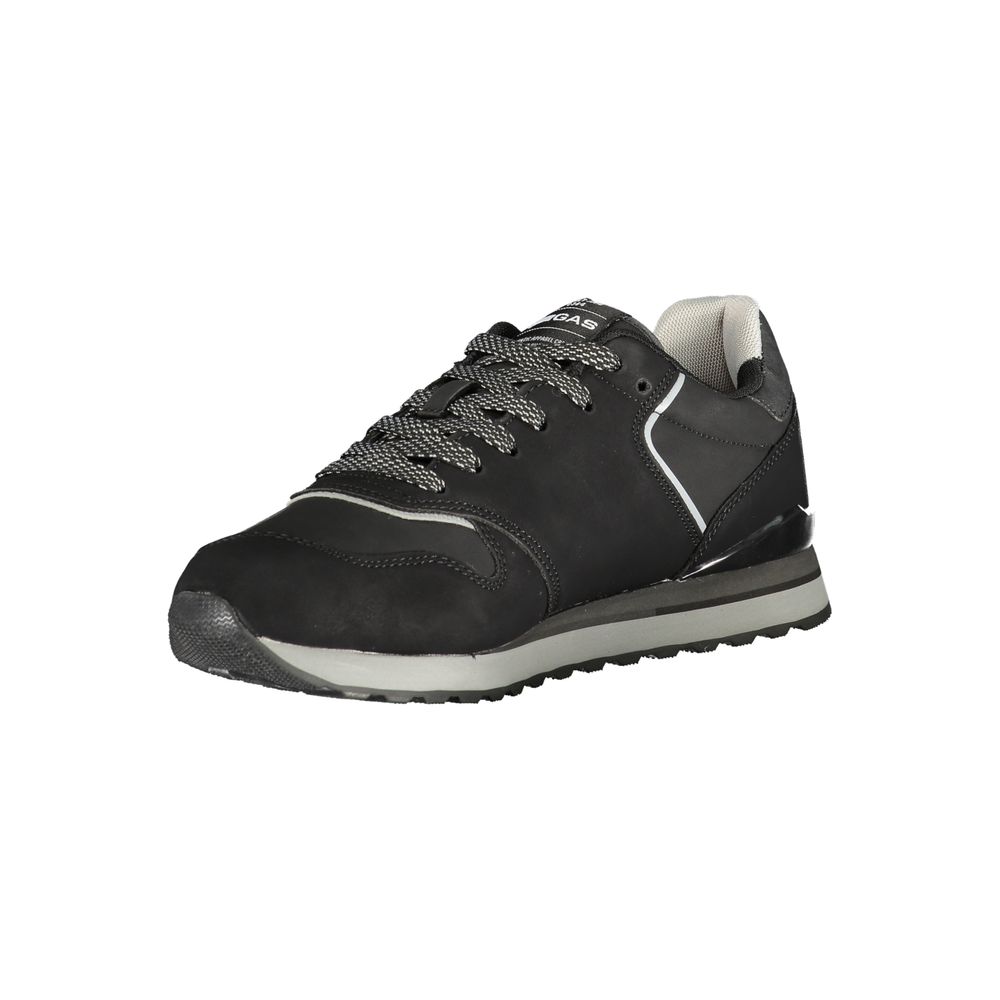 Gas Black Polyurethane Men's Sneaker