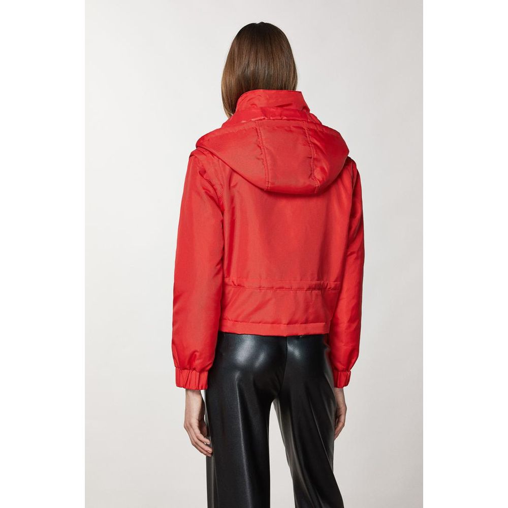Patrizia Pepe Red Polyamide Bomber