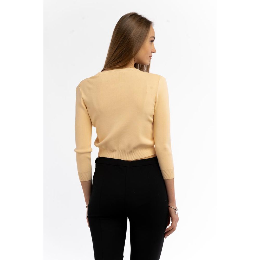 Patrizia Pepe Beige Viscose Cardigan