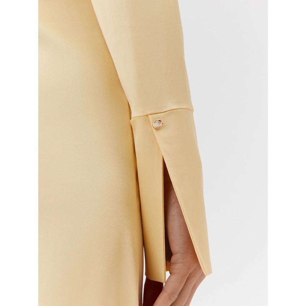 Patrizia Pepe Yellow Viscose Blouse