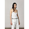 Patrizia Pepe White Viscose Tank Tops