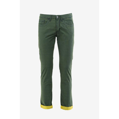 Bikkembergs Green Cotton Casual Pants