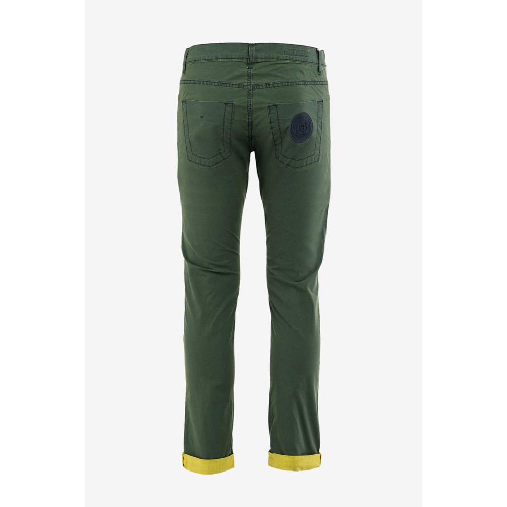 Bikkembergs Green Cotton Casual Pants