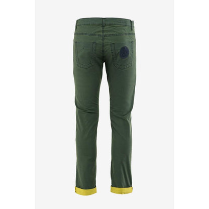 Bikkembergs Green Cotton Casual Pants