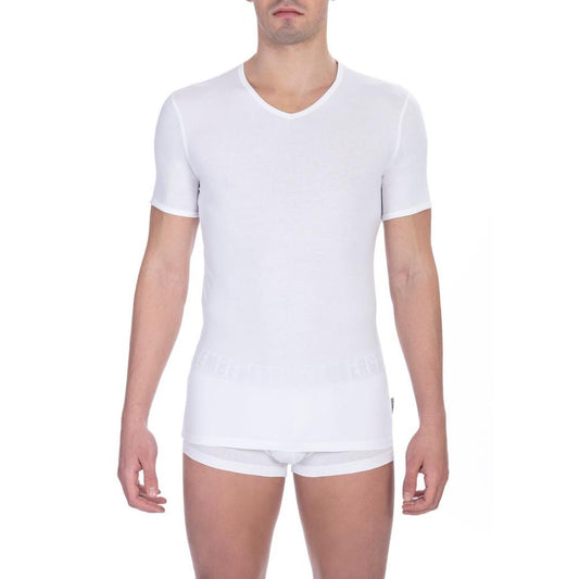 Bikkembergs White Cotton T-Shirt