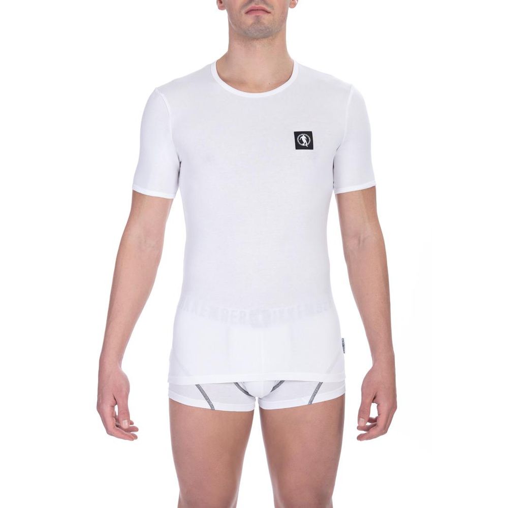 Bikkembergs White Cotton T-Shirt