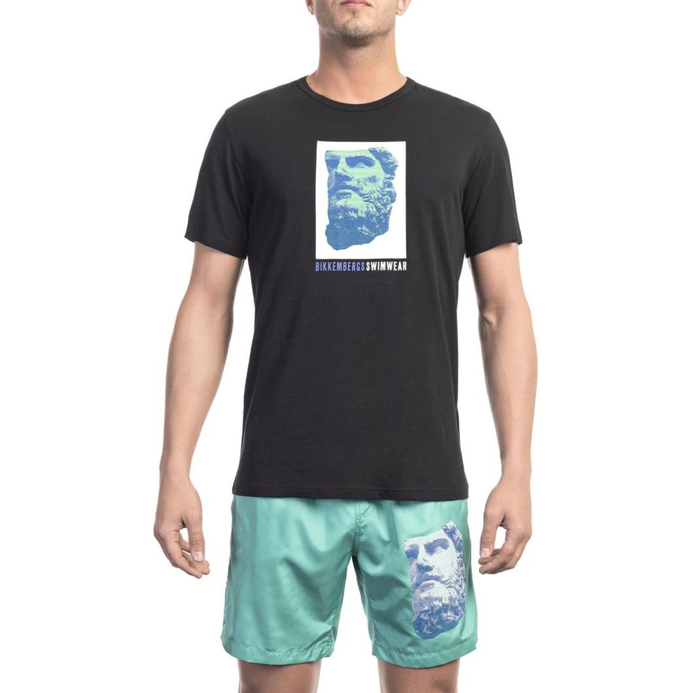 Bikkembergs Black Cotton T-Shirt