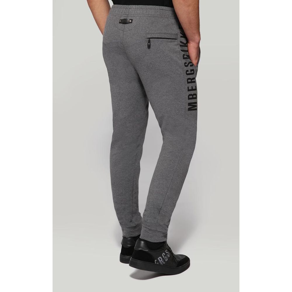 Bikkembergs Gray Cotton Joggers (Workout Pants)