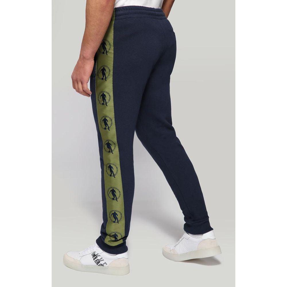 Bikkembergs Blue Cotton Joggers (Workout Pants)