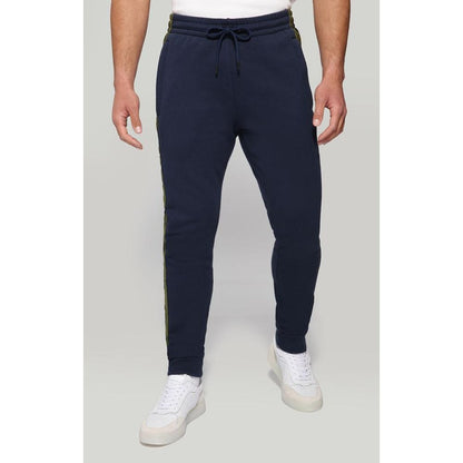 Bikkembergs Blue Cotton Joggers (Workout Pants)