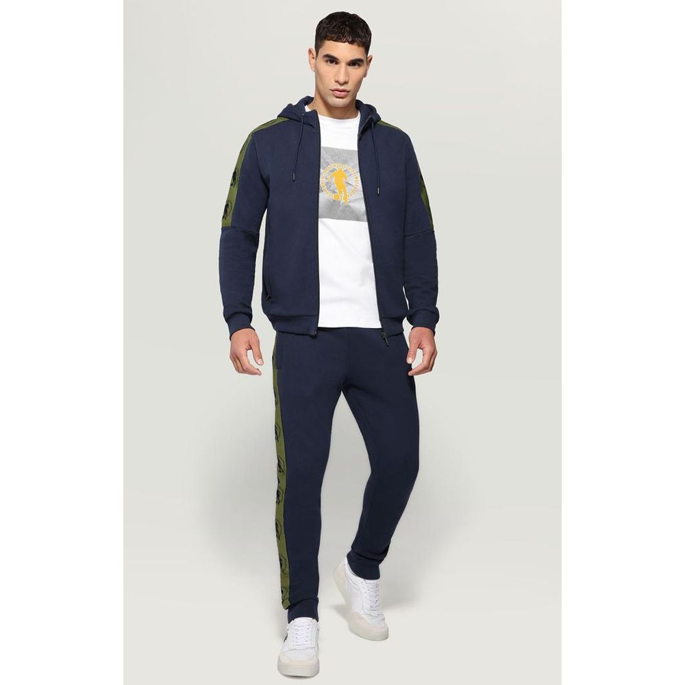 Bikkembergs Blue Cotton Joggers (Workout Pants)