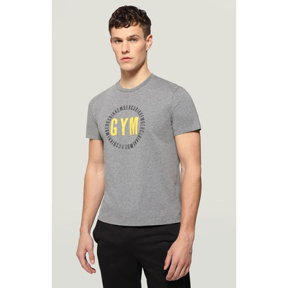 Bikkembergs Gray Cotton T-Shirt