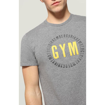 Bikkembergs Gray Cotton T-Shirt