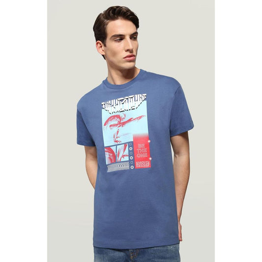 Bikkembergs Blue Cotton T-Shirt