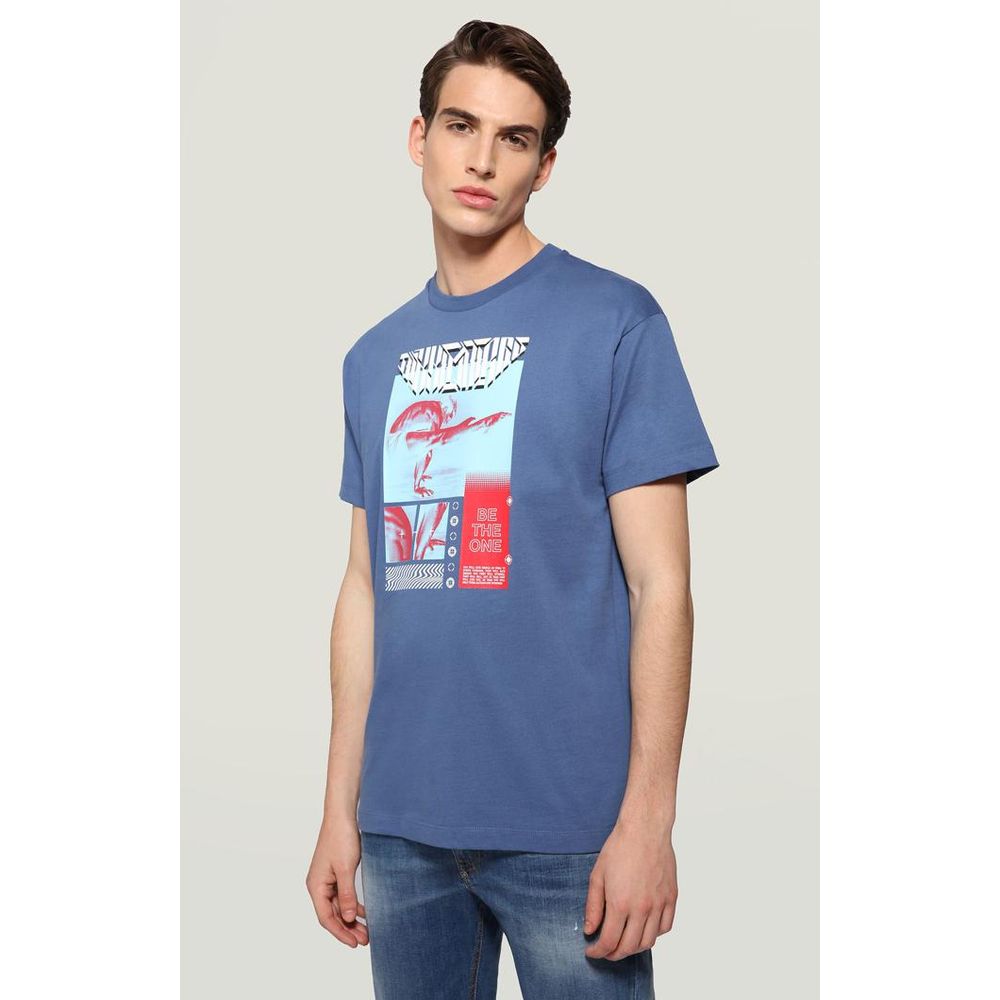 Bikkembergs Blue Cotton T-Shirt