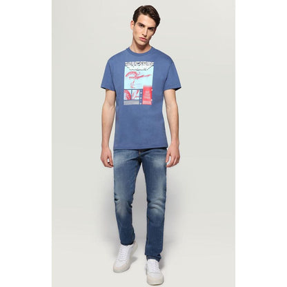 Bikkembergs Blue Cotton T-Shirt