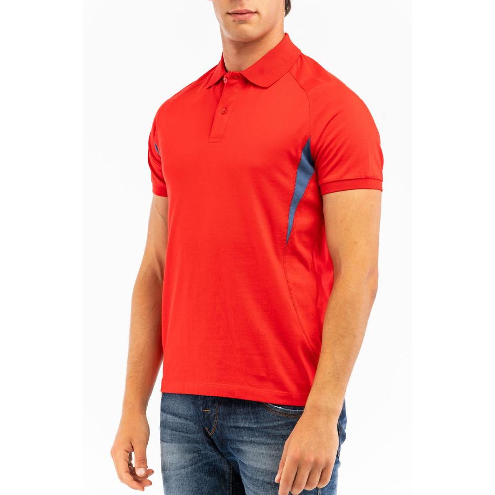 Bikkembergs Red Cotton Polo Shirt
