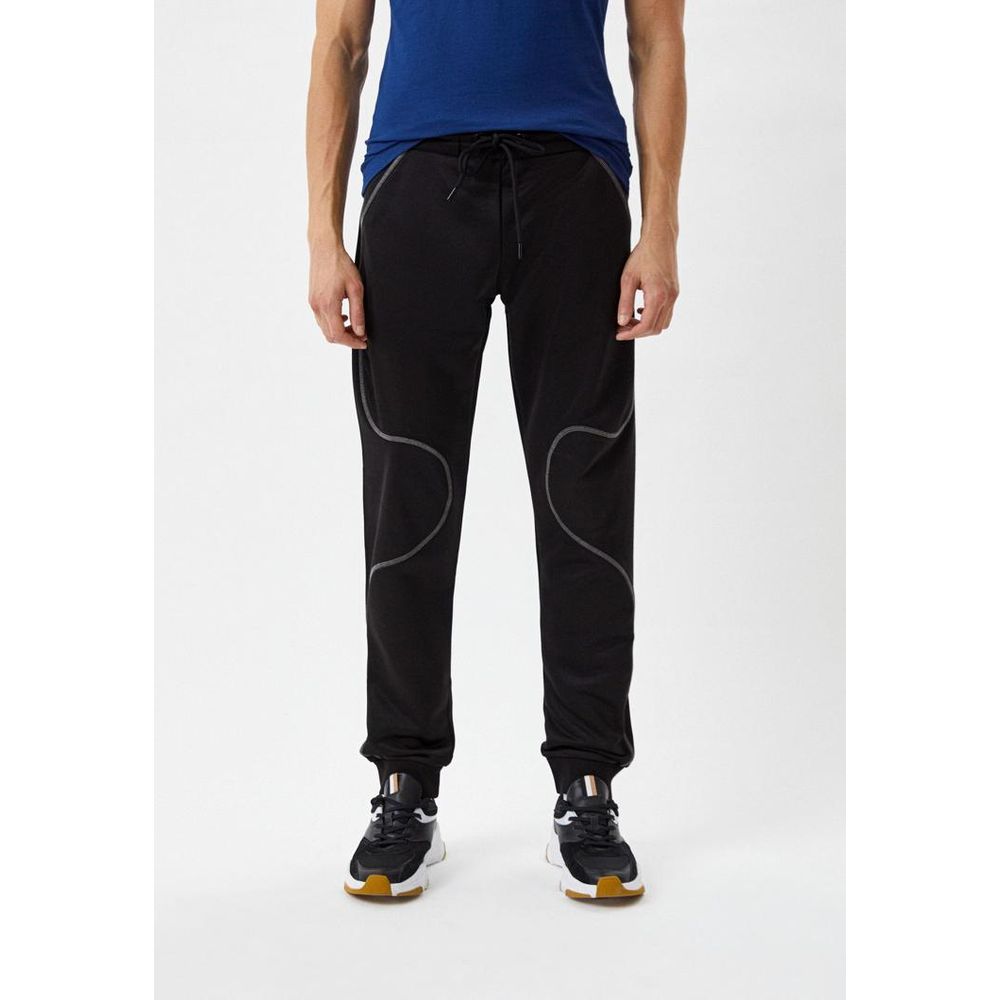 Bikkembergs Black Polyester Joggers (Workout Pants)