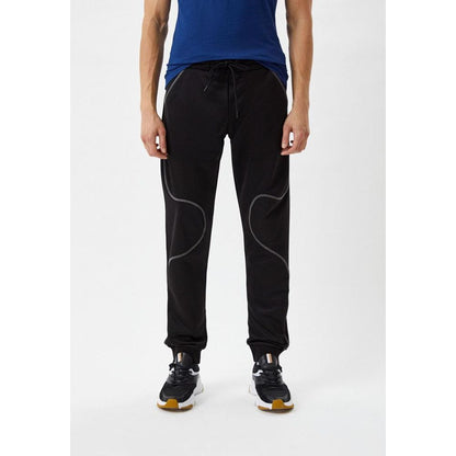Bikkembergs Black Polyester Joggers (Workout Pants)