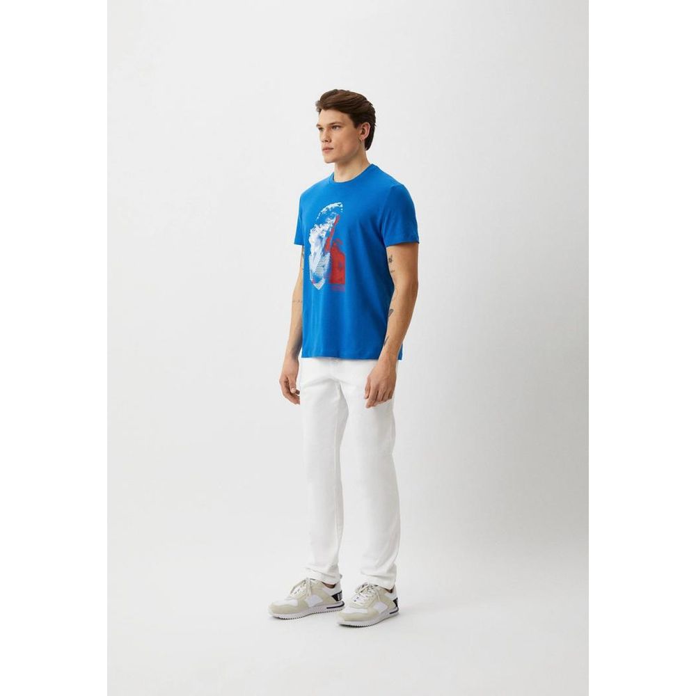 Bikkembergs Light Blue Cotton T-Shirt