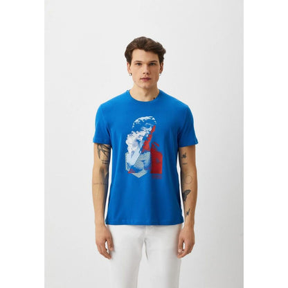 Bikkembergs Light Blue Cotton T-Shirt