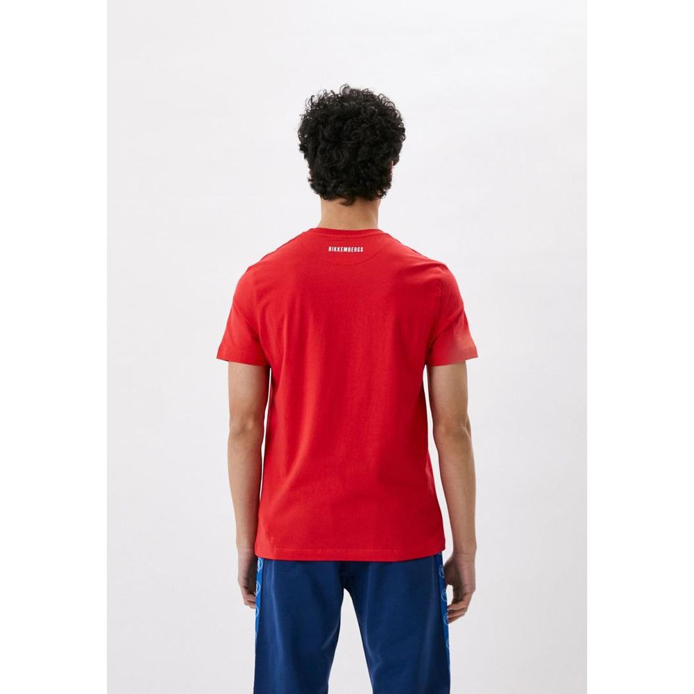 Bikkembergs Red Cotton T-Shirt