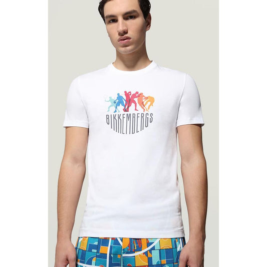 Bikkembergs White Cotton T-Shirt