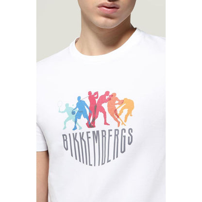 Bikkembergs White Cotton T-Shirt
