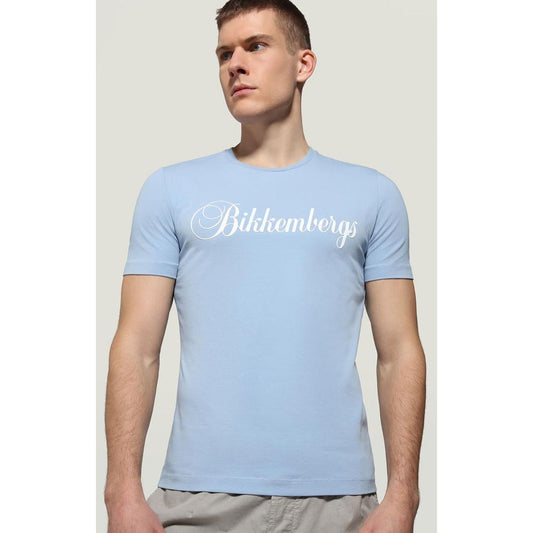 Bikkembergs Light Blue Cotton T-Shirt