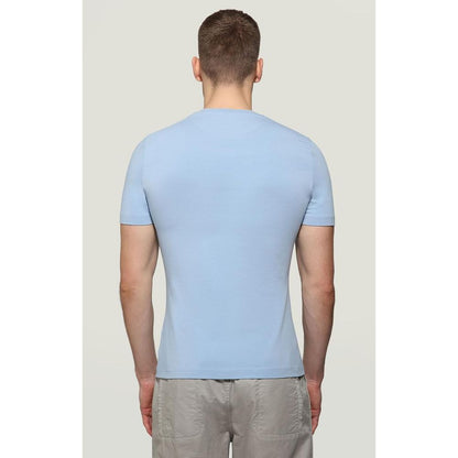 Bikkembergs Light Blue Cotton T-Shirt