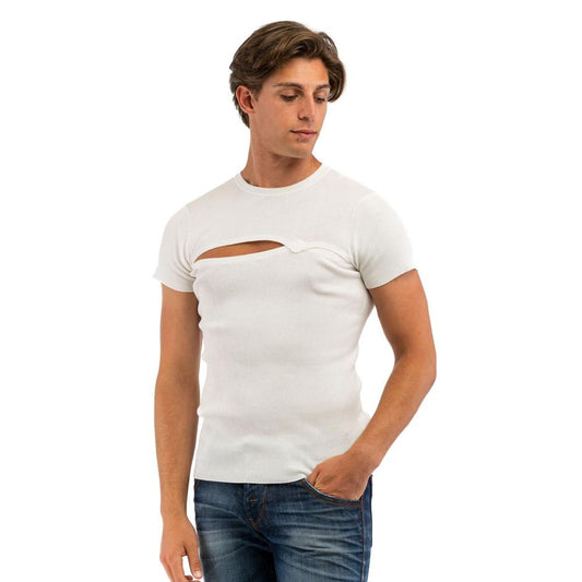 Bikkembergs White Cotton T-Shirt