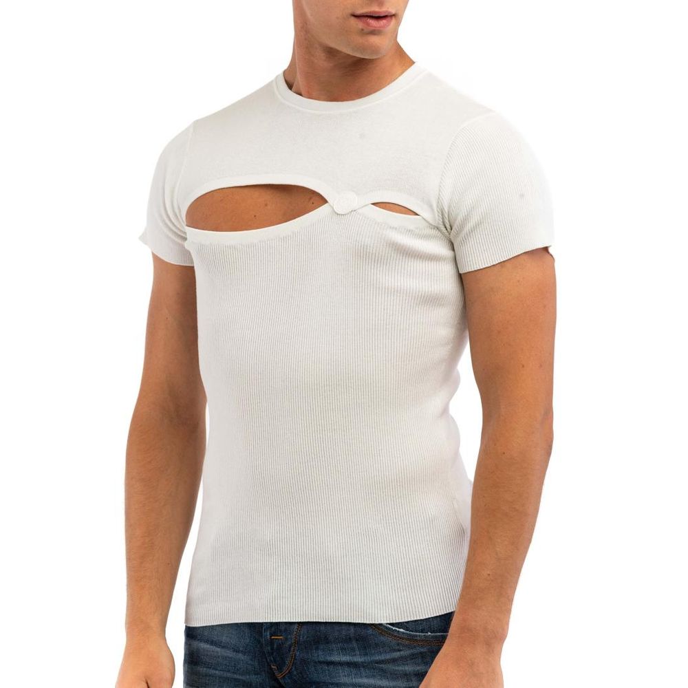 Bikkembergs White Cotton T-Shirt