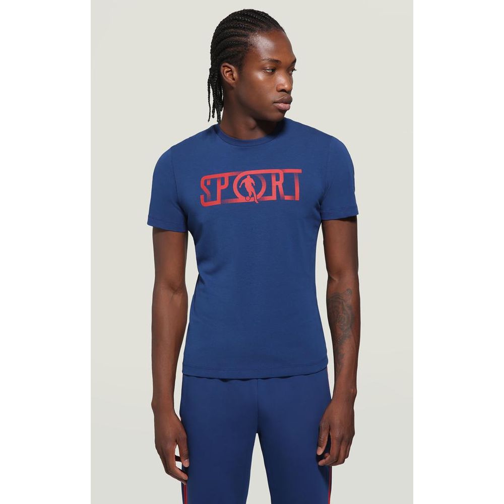 Bikkembergs Blue Cotton T-Shirt
