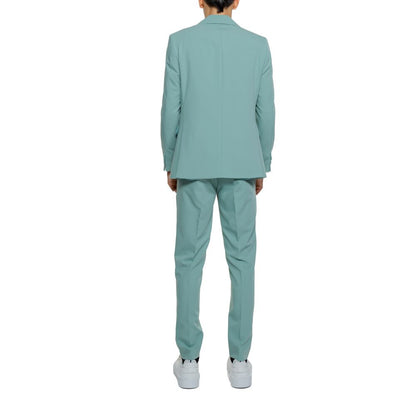 Mulish Green Polyester Two-Piece Suit