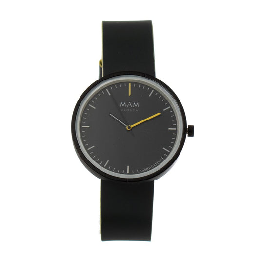 MAM Gray Leather Dress Watch