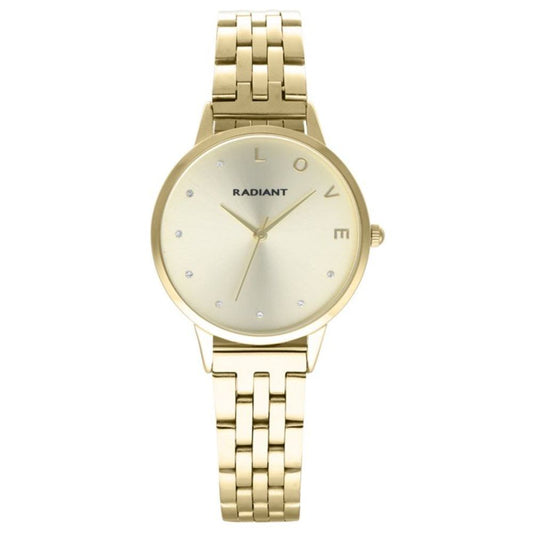 RADIANT Gold Stainless Steel Dress Watch