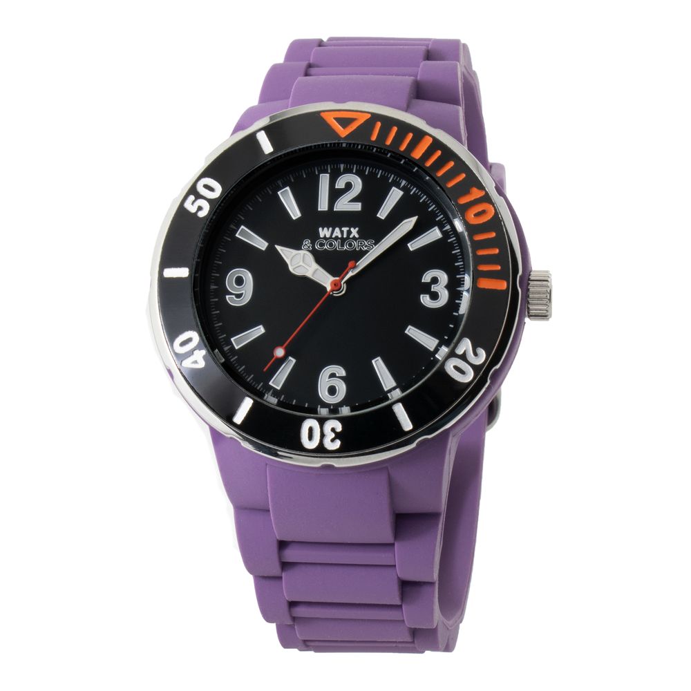 WATXANDCO Purple Synthetic Sport Watch